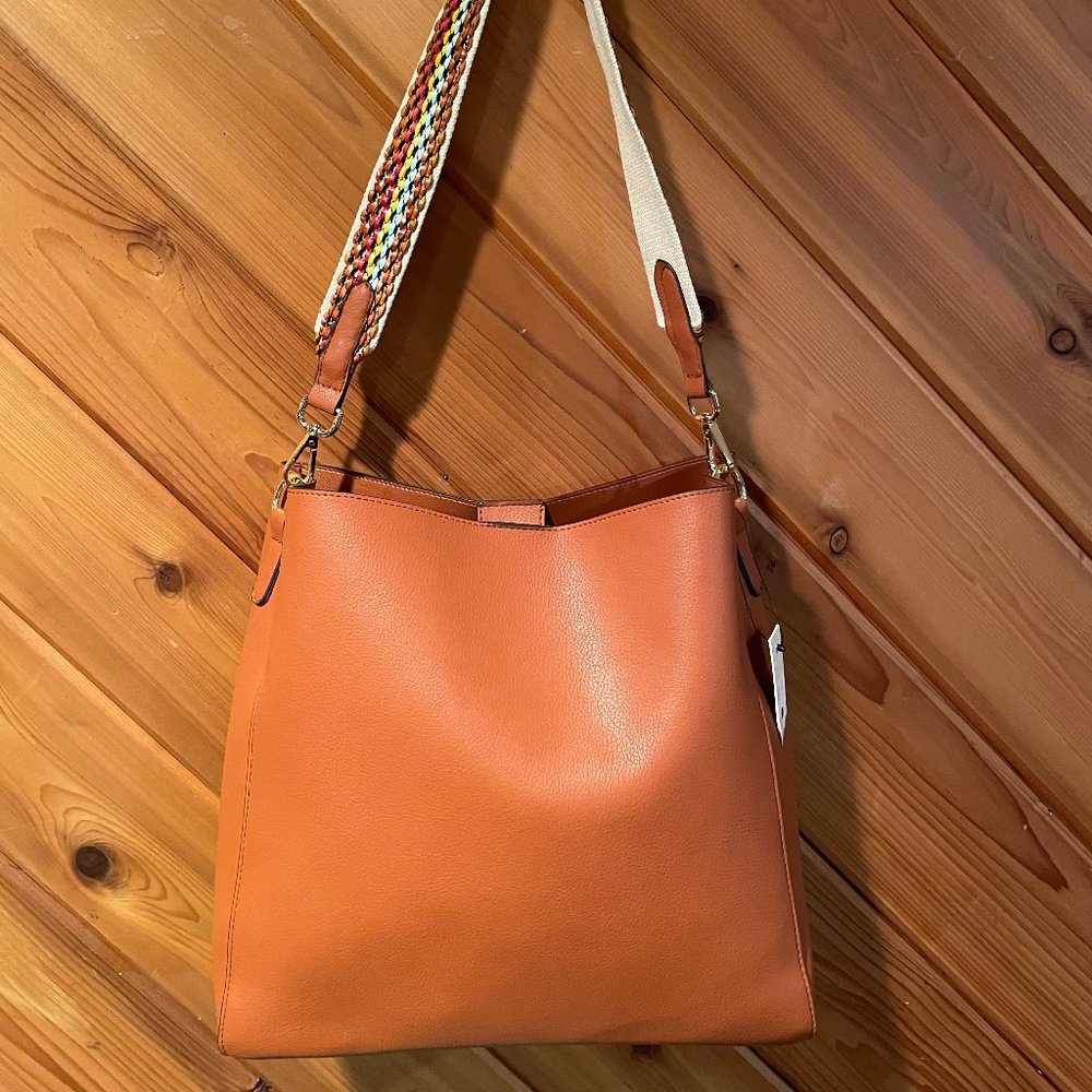 Chestnut Shoulder Bag With Insert - image 1